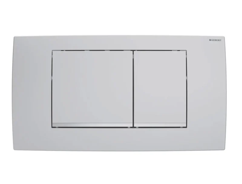 Geberit Twinline30 - WC vadības plate, viegli tīrāma, hroms matēts 115.899.JQ.1
