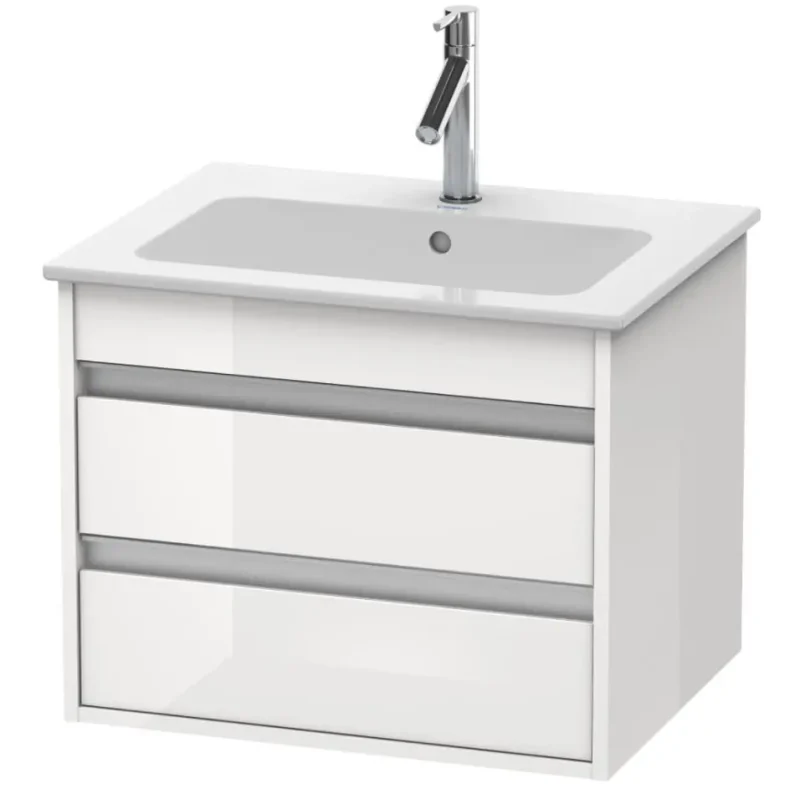 Duravit Ketho - izlietnes skapītis 48x60x48 cm, 1 atvilktne, balts pulēts KT642802222