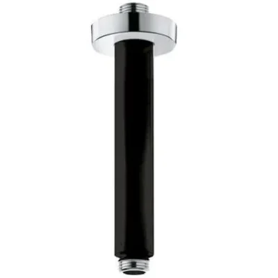 Kludi A-Qa - griestu izvads 15 cm, matēti melns 6651587-00