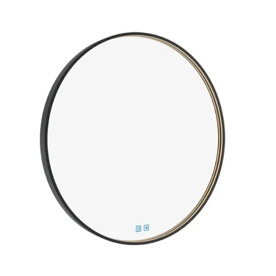 Nimco spoguļi - spogulis ar LED apgaismojumu, diametrs 60 cm, skāriena sensors, melns ZPC 31000RVX-90