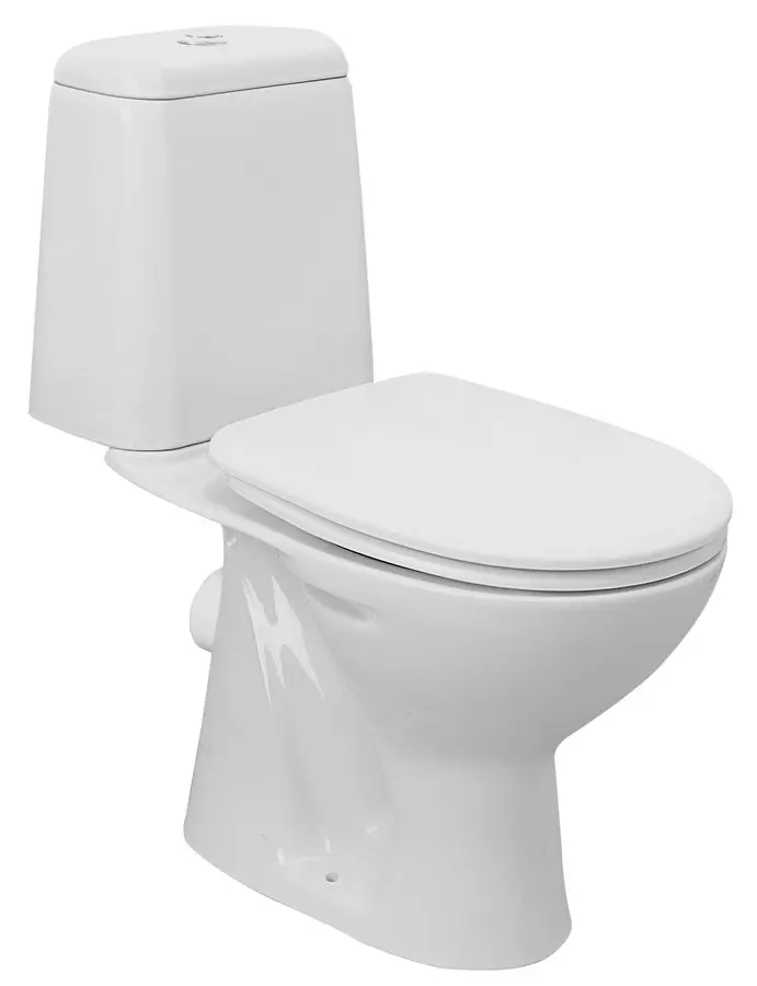 Aqualine sanitārā keramika - WC-kombi Riga, aizmugures izvads, balts RG601