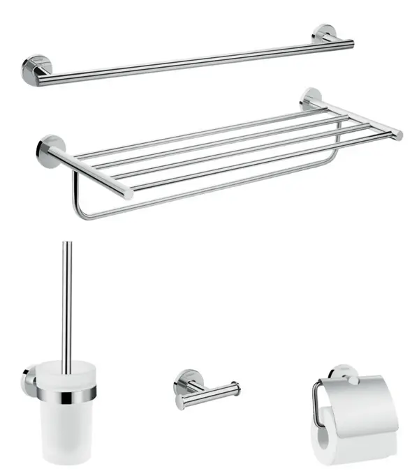 Hansgrohe Logis Universal - vannas istabas piederumu komplekts 5 in 1, hromēts 41728000