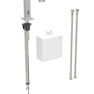 Geberit Brenta - elektroniska izlietnes maisītājs, ģeneratora darbība, easy to clean, matēts nerūsējošais tērauds 116.176.SN.1