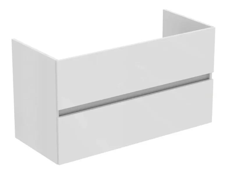 Ideal Standard Eurovit+ - izlietnes skapītis, 55x100x44 cm, 2 atvilktnes, balts spīdīgs R0265WG
