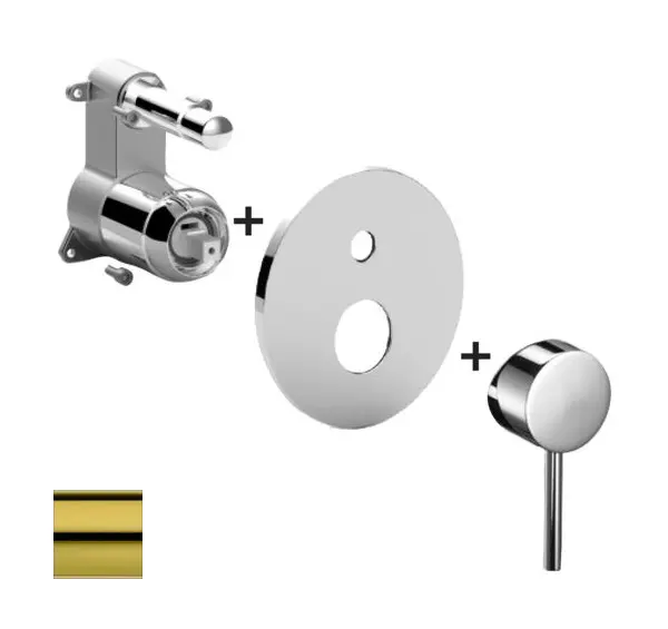 Paffoni Light - zemapmetuma maisītājs 2 patērētājiem, zelts LIGBOX015HG/M