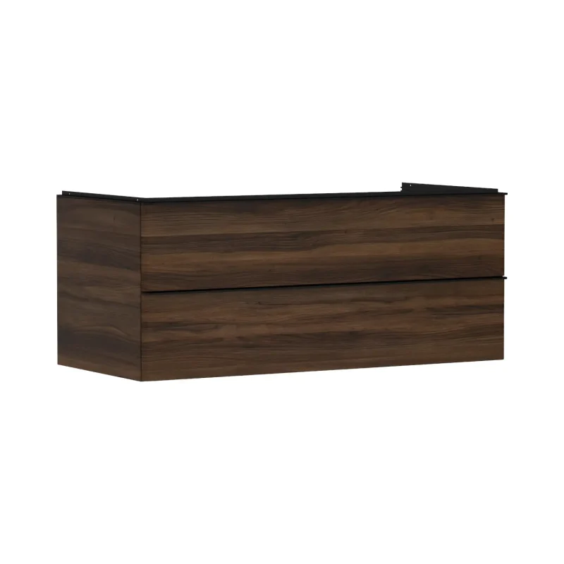 Hansgrohe Xelu Q - izlietnes apakšskapītis, 50x118x55 cm, 2 atvilktnes, tumšs valrieksts/matēti melns 54085670