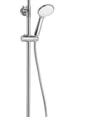 Aqualine dušas - dušas komplekts Marco, ar maisītāju, 23 cm, 1 strūklas veids, balts SL100