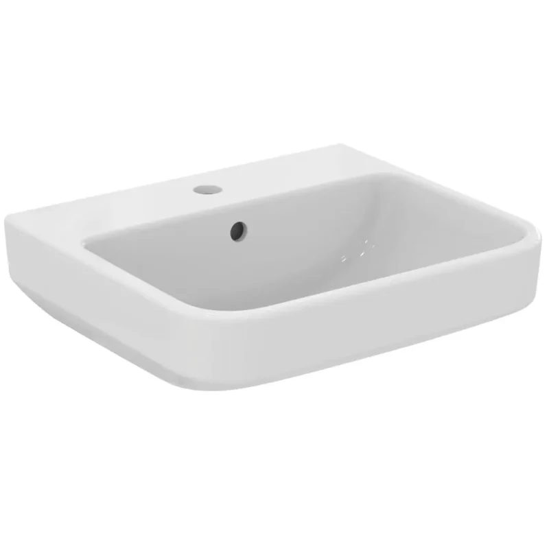Ideal Standard i.Life B - izlietne 50x44 cm, ar pārplūdi, ar jaucējkrāna caurumu, balta T460901
