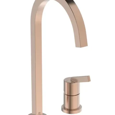Ideal Standard Gusto - virtuves izlietnes maisītājs, 2 caurumu montāža, Sunset Rose BD423J4