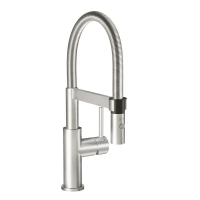 Villeroy & Boch Steel Expert Compact - virtuves izlietnes maisītājs ar elastīgu roku un dušu, nerūsējošais tērauds 927300LC