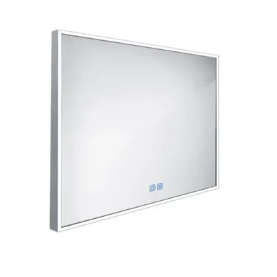 Nimco spogulis - spogulis ar LED apgaismojumu, 90x70 cm, skārien sensors, alumīnijs ZP 13019VX