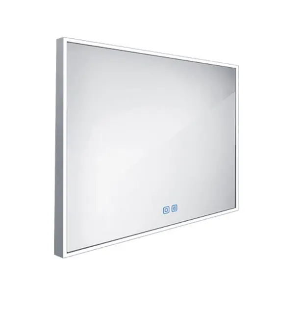 Nimco spogulis - spogulis ar LED apgaismojumu, 90x70 cm, skārien sensors, alumīnijs ZP 13019VX