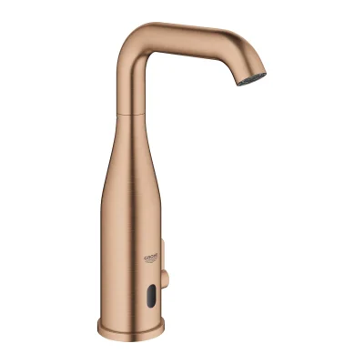 Grohe Essence E - infrasarkanā elektronika izlietnes maisītājam ar maisīšanu un regulējamu temperatūras regulatoru, Warm Sunset birstēts 36445DL0