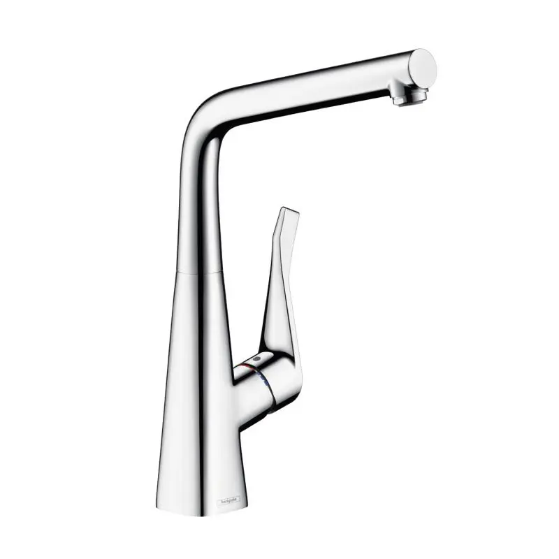 Hansgrohe Metris New - virtuves izlietnes vienas sviras maisītājs 320 ar grozāmu izteku, hromēts 14822000