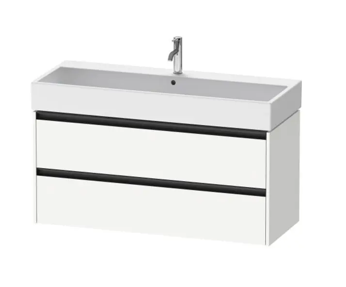 Duravit Ketho.2 - izlietnes skapītis, 55x118x46 cm, 2 atvilktnes, balts matēts K25279018180000
