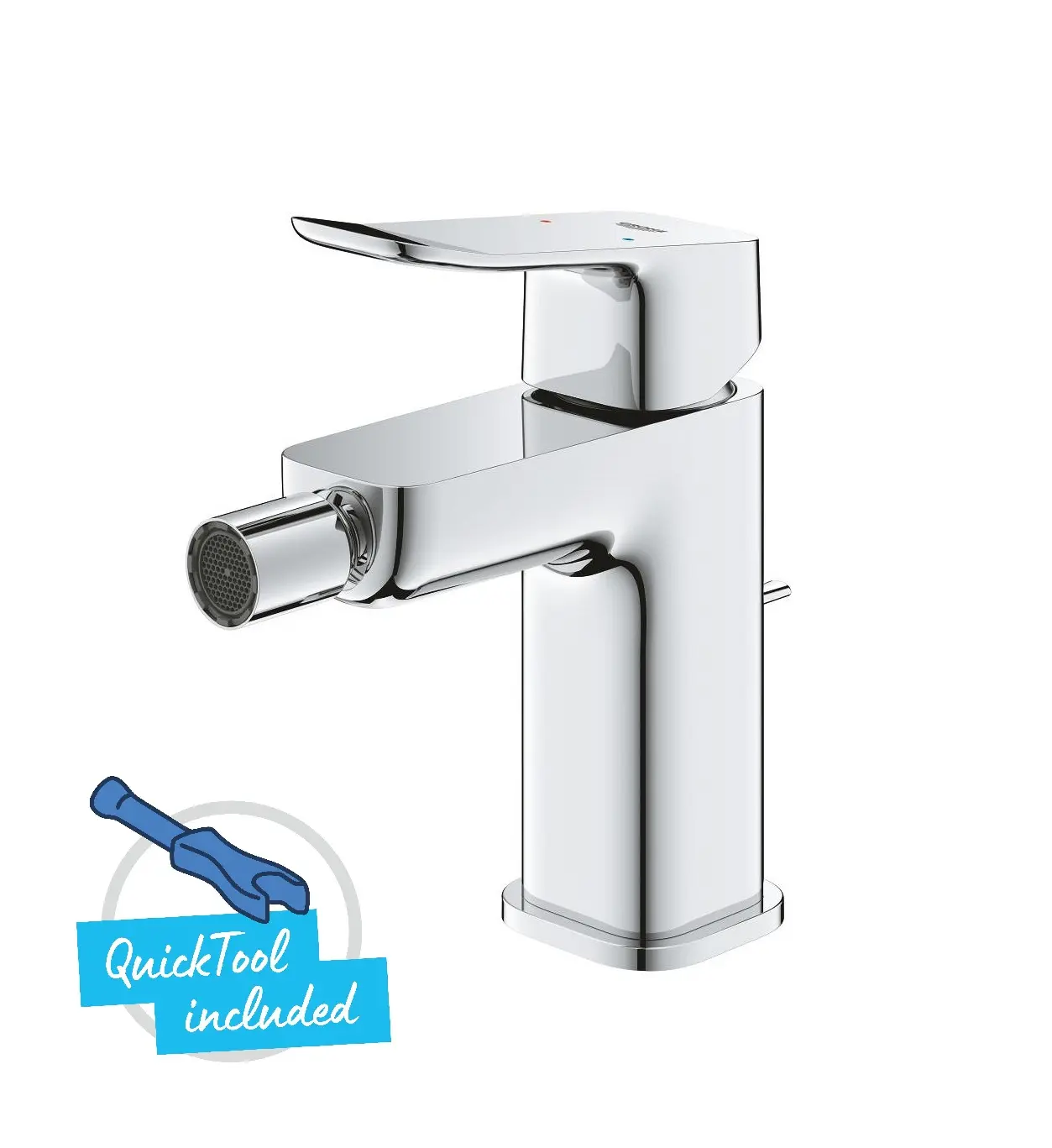 Grohe Dice - bidē maisītājs ar noteces komplektu, hroms 1018770000