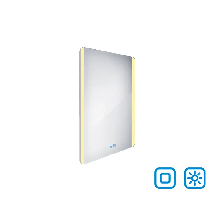 Nimco - spogulis ar LED apgaismojumu, 50x70 cm, divi skārienjutīgi sensori ZP 17001VX