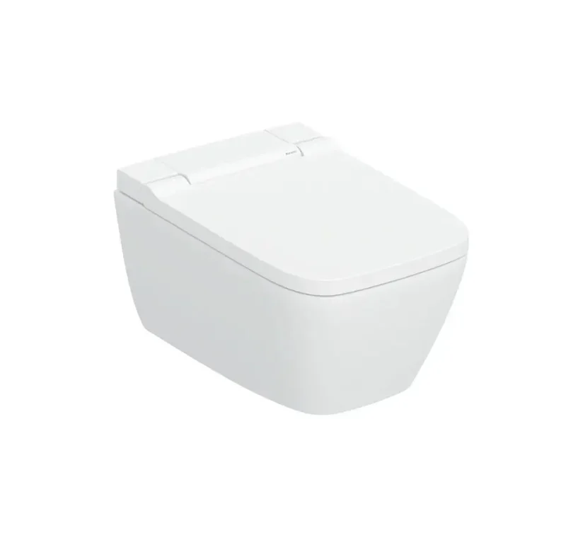 Geberit AquaClean - AquaClean Sela Square WC komplekts, Rimfree, SoftClose, KeraTect, balts 146.250.01.1
