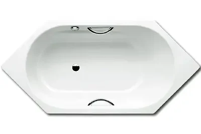 Kaldewei Ambiente - vanna Vaio 6 Star 959, 190x90 cm, ar rokturu caurumiem, pērļu efekts, balta 233923003001