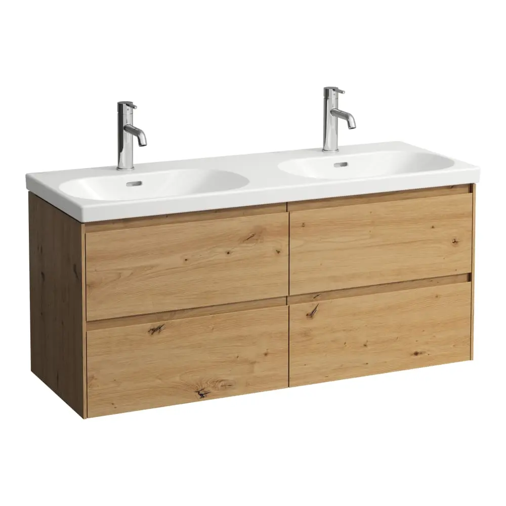 Laufen Lani - izlietnes skapītis, 118x45x52 cm, 4 atvilktnes, ozols H4035741122671