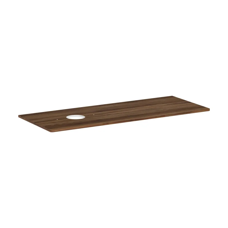 Hansgrohe Xelu Q - izlietnes plātne 136x55 cm, izgriezums kreisajā pusē, tumšs valrieksts 54116630