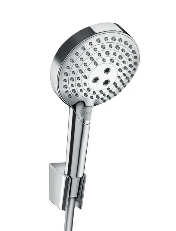 Hansgrohe Raindance Select S - dušas komplekts 120, 3jet P ar dušas turētāju un dušas šļūteni 1,25 m, hromēts 27669000