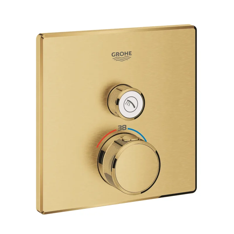 Grohe Grohtherm SmartControl - termostata dušas maisītājs - zemapmetuma ar 1 noslēgvārstu, matēts Cool Sunrise 29123GN0