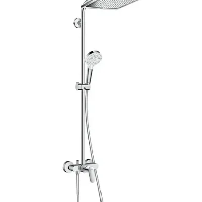 Hansgrohe Crometta - dušas kolonna Showerpipe E 240 ar maisītāju, hromēta 27284000