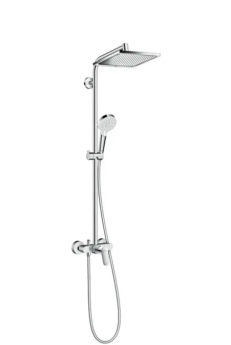 Hansgrohe Crometta - dušas kolonna Showerpipe E 240 ar maisītāju, hromēta 27284000