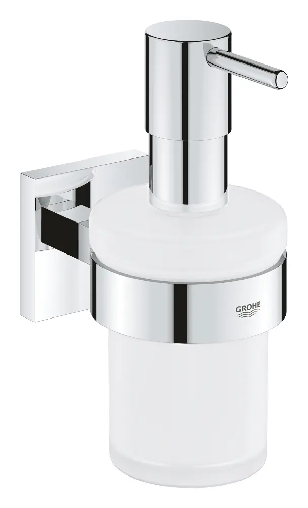 Grohe QuickFix Start Cube - ziepju dozators ar turētāju, stikls/hromēts 41098000