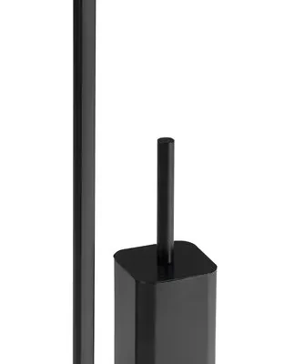 Sapho Gedy Accessoires - tualetes papīra un WC birstes turētājs, matēti melns 133214