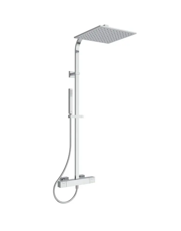 Ideal Standard Ceratherm C100 - dušas komplekts ar termostatu, 30x30 cm, hroms A7542AA