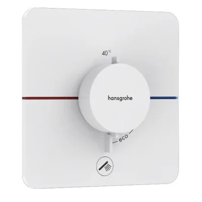 Hansgrohe ShowerSelect Comfort - zemapmetuma termostata maisītājs, balts matēts 15589700