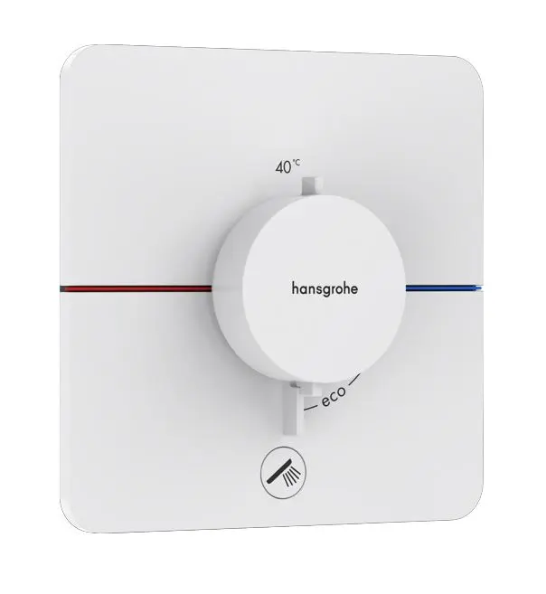 Hansgrohe ShowerSelect Comfort - zemapmetuma termostata maisītājs, balts matēts 15589700