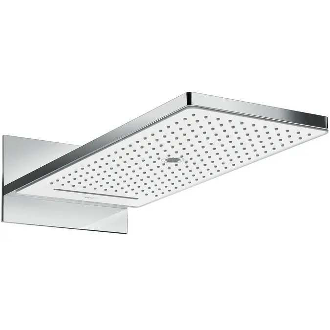 Hansgrohe Rainmaker Select - galvas duša 580, EcoSmart 9 l/min, 3 strūklas, balta / hromēta 24011400