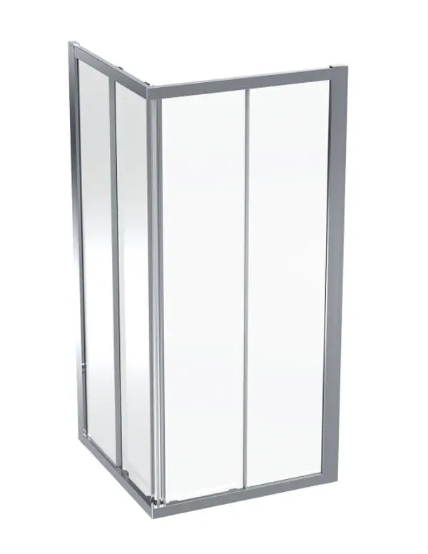 Geberit GEO - dušas kabīne 90x90 cm, sudrabs/caurspīdīgs stikls 560.122.00.2