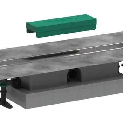 Hansgrohe uBox universal - pilns komplekts plakanai uzstādīšanai 600 dušas noteku gatavajiem komplektiem, nerūsējošais tērauds 56016180