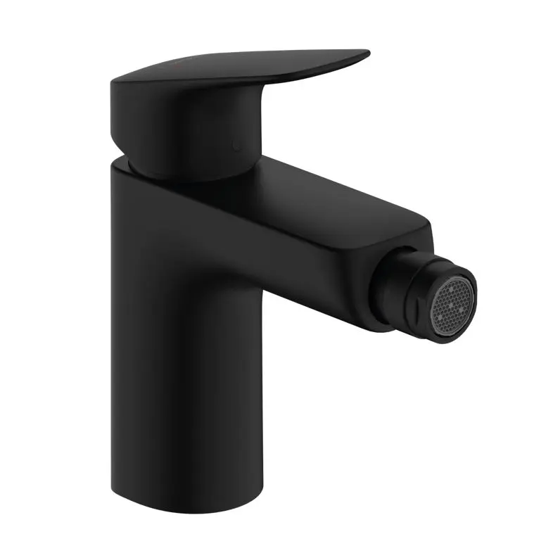 Hansgrohe Logis - bideta maisītājs ar noteces komplektu, matēti melns 71200670
