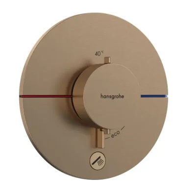 Hansgrohe ShowerSelect Comfort - zemapmetuma termostata maisītājs, birstēta bronza 15562140