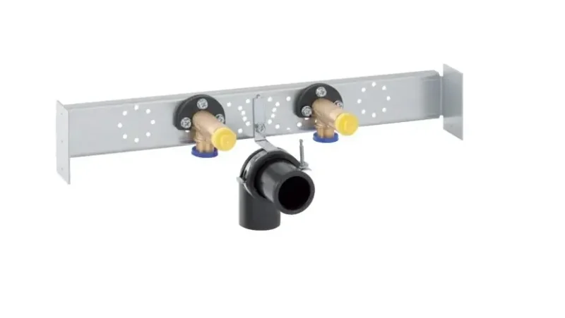 Geberit Duofix - montāžas elements ar šķērssiju izlietnei, stāvmontāžas maisītājs 111.774.00.1