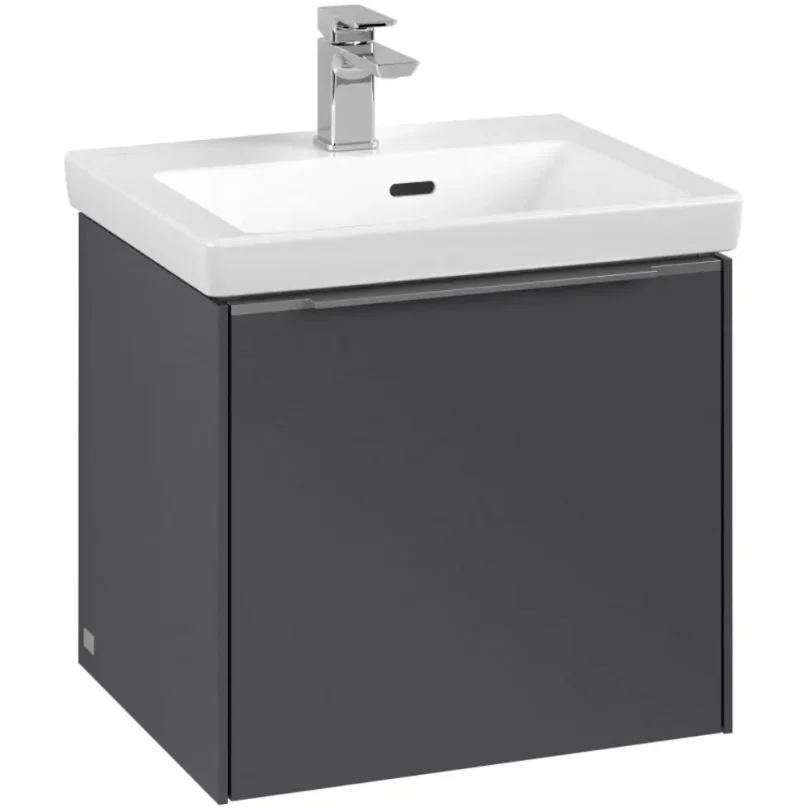 Villeroy & Boch Subway 3.0 - izlietnes apakšskapītis, 47x43x41 cm, 1 atvilktne, Graphite C58000VR