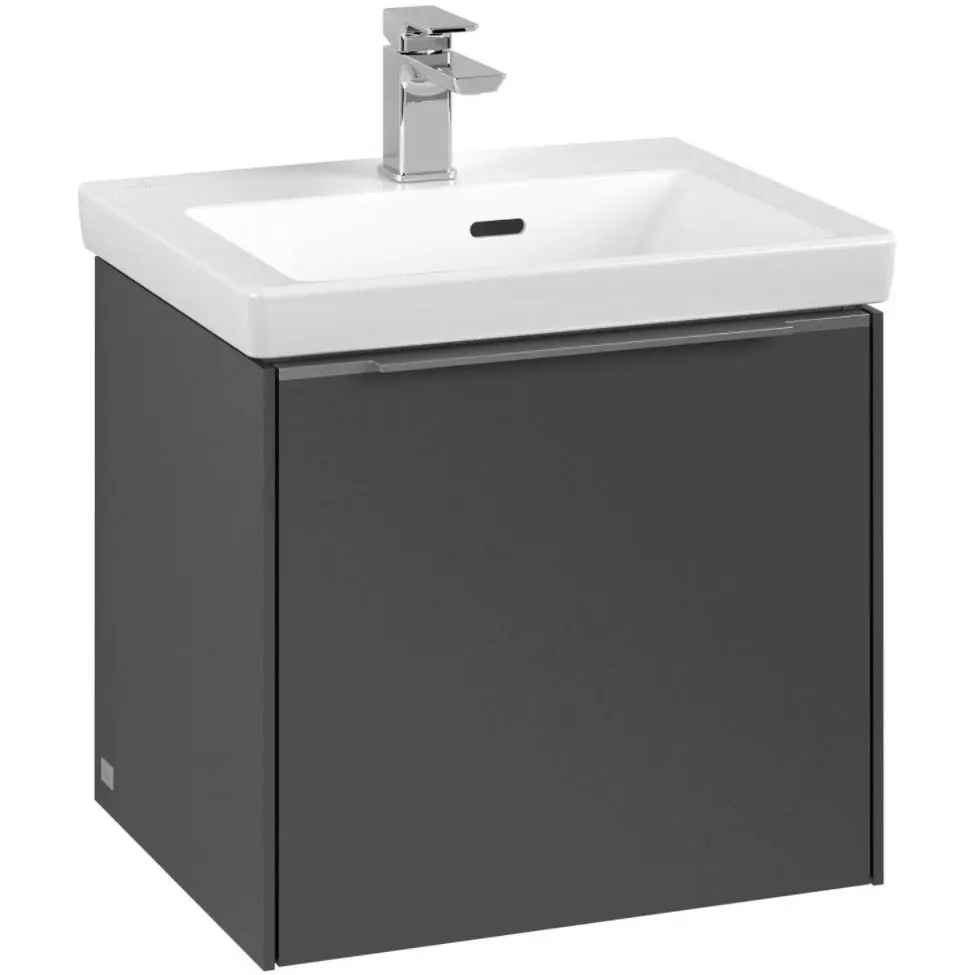 Villeroy & Boch Subway 3.0 - izlietnes apakšskapītis, 47x43x41 cm, 1 atvilktne, Graphite C58000VR