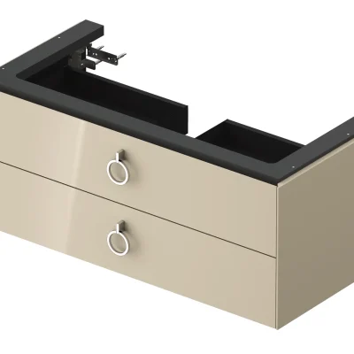 Duravit White Tulip - izlietnes skapītis, 98x46x41 cm, 2 atvilktnes, Taupe WT43520H3H3