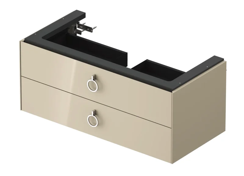Duravit White Tulip - izlietnes skapītis, 98x46x41 cm, 2 atvilktnes, Taupe WT43520H3H3