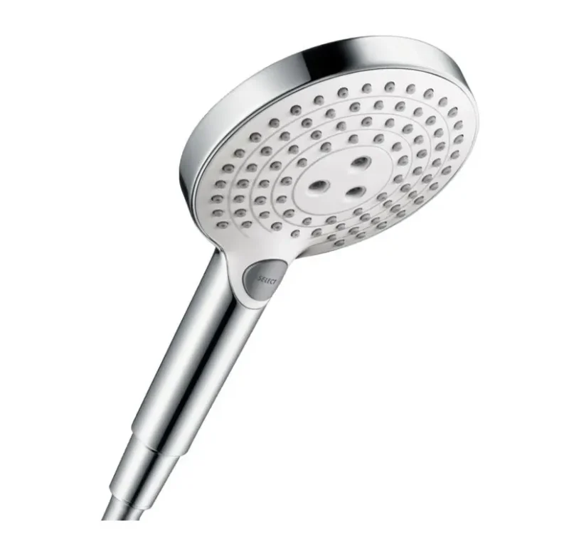 Hansgrohe Raindance Select S - dušas galva 120, 3 strūklas, balts / hromēts 26530400