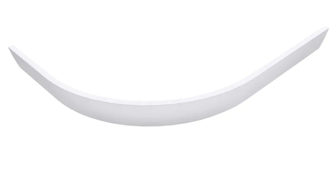 Polysan Rena - priekšējā apmale R, 1000x800x110 mm, labā, R550, balta 78756R