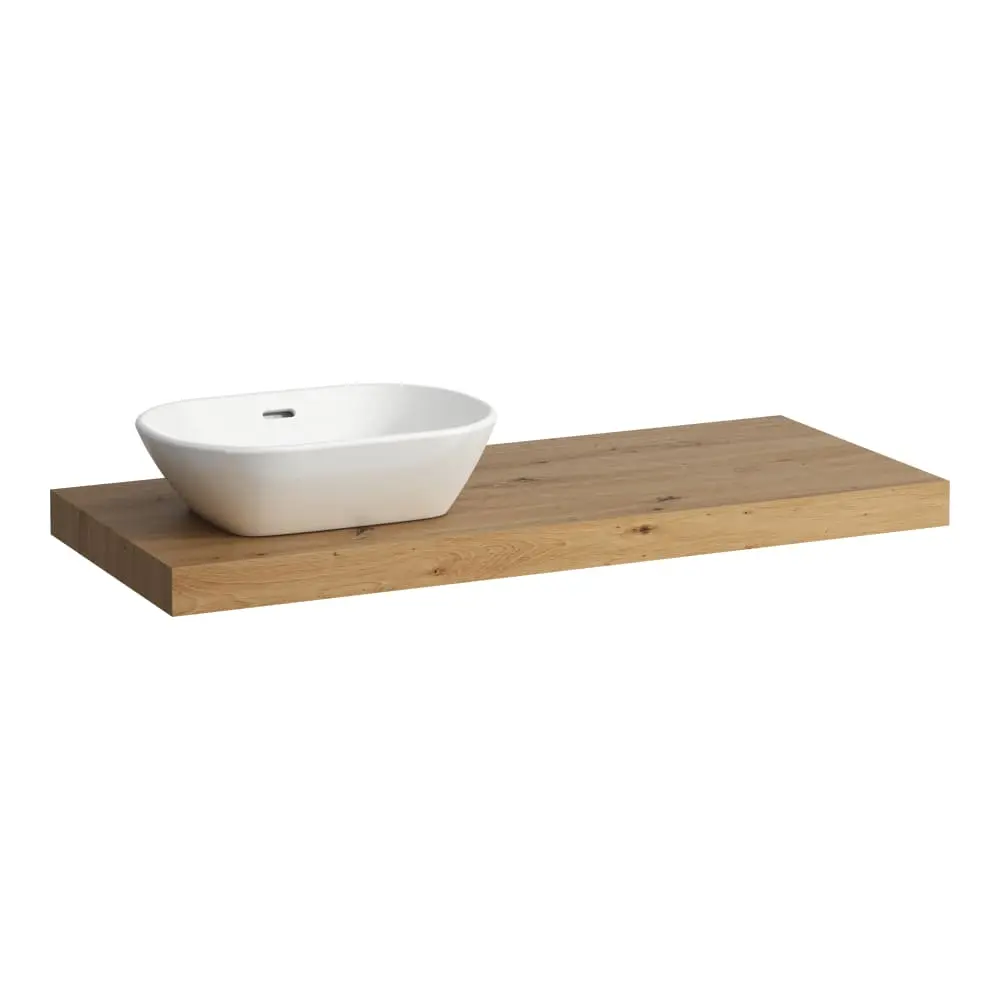 Laufen Lani - izlietnes virsma, 118 cm, izgriezums kreisajā pusē, ozols H4046721122671