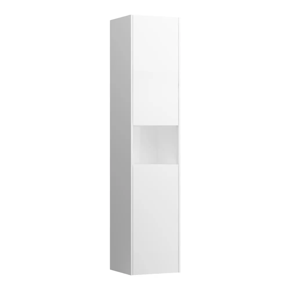Laufen Base - augstais skapis 17x4x3 cm, 2 durvis, eņģes labajā pusē, balts matēts H4027021102601