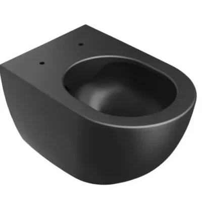 Ravak hromse - pie sienas stiprināms WC, RimOff, melni matēts X01794