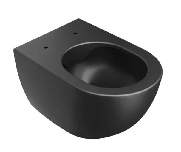 Ravak hromse - pie sienas stiprināms WC, RimOff, melni matēts X01794